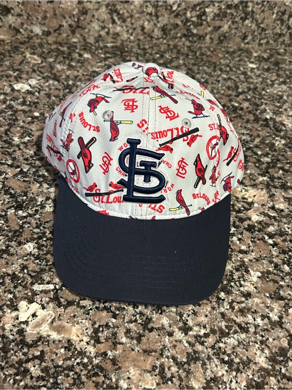 St Louis Cardinals MLB Baseball Hat All Over Print  Adjustable Strapback Cap SGA
